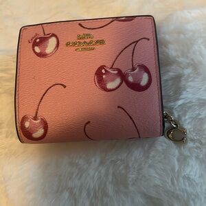 coach cherry wallet